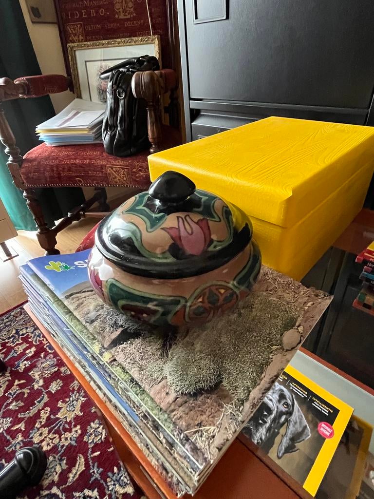 Antiek Royal Goedewaagen Gouda Potje Handgeschilderd, Antiek en Kunst, Ophalen