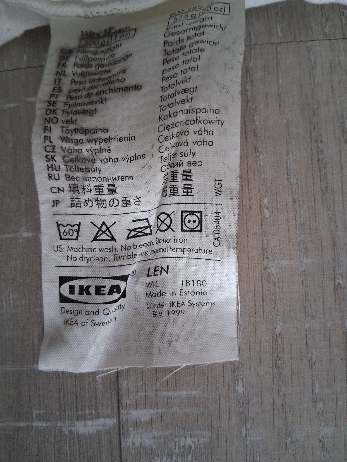 Baby/kinder dekbed, Ophalen