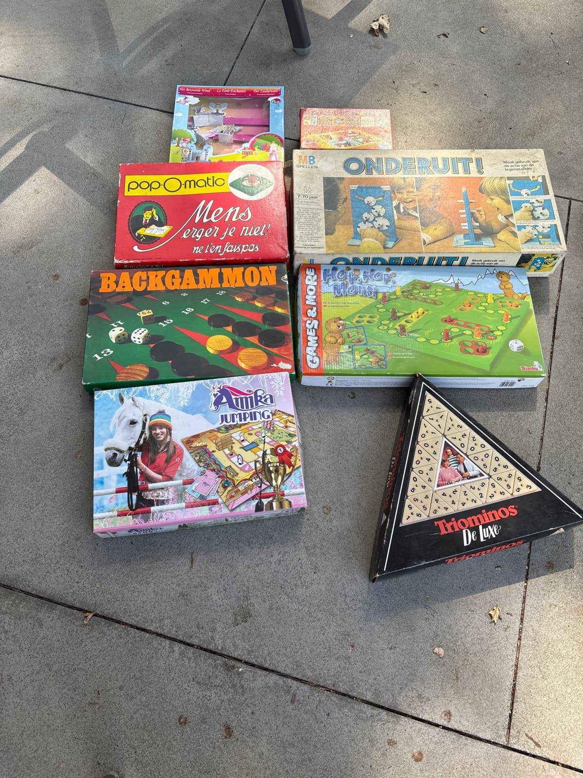 Diverse bordspellen en gezelschapsspellen, Een of twee spelers, Ophalen, Gebruikt