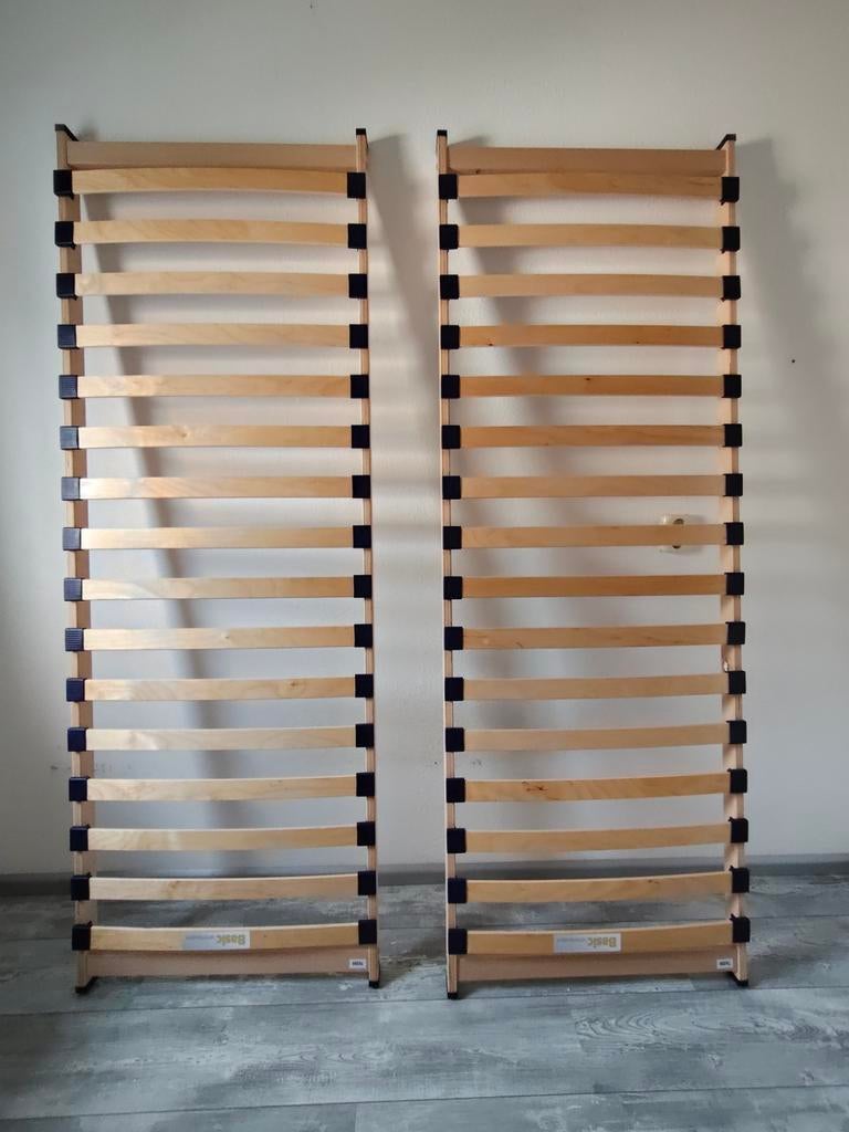 2 Lattenbodems 200x70 cm, Ophalen, Gebruikt, 70 cm of minder, Tweepersoons
