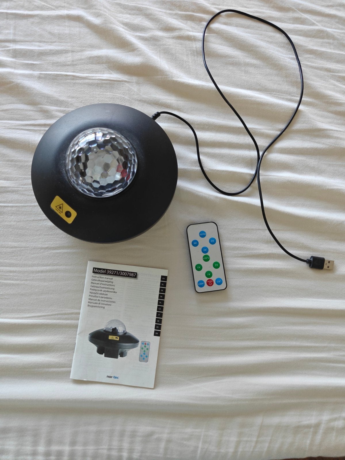 Discobal met USB en afstandsbediening, Overige merken, Gebruikt, Kunststof, Zwart