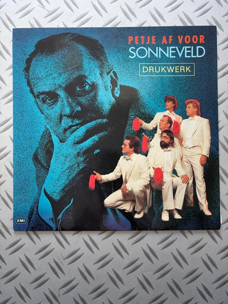 Lp Drukwerk - Petje af voor Sonneveld, Cd's en Dvd's, Vinyl | Nederlandstalig, Ophalen of Verzenden, Gebruikt