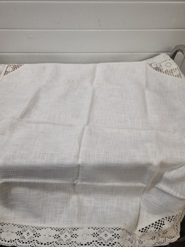 tafelkleed linnen katoen gehaakt, Ophalen of Verzenden, 'T Olde Gre-j, Info@toldegrej.nl, Endepoelstraat 20f Didam