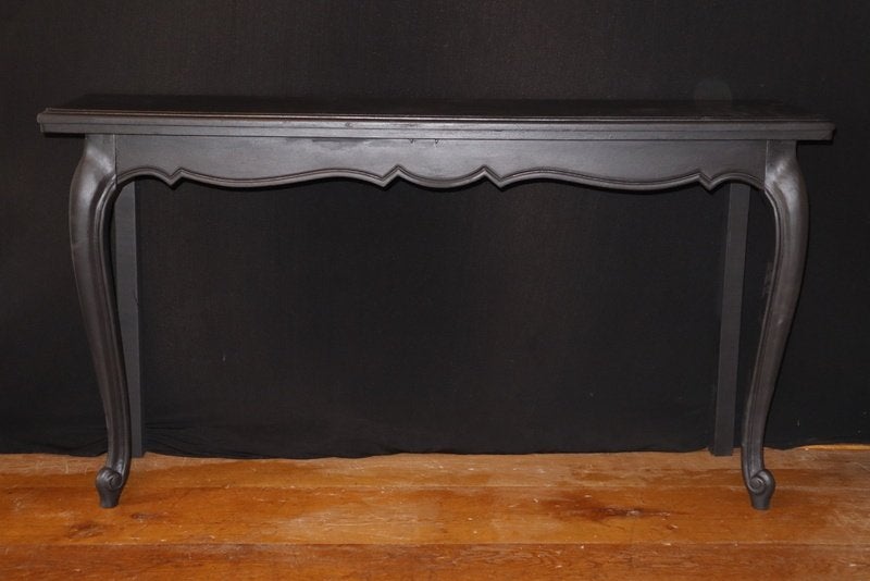 Side table queen ann gerestyled met zwarte krijtverf, Antiek en Kunst, Antiek | Meubels | Tafels, Ophalen