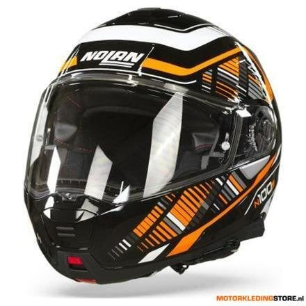 Nolan N100-5 P Starboard Systeemhelm, Zwart-Oranje, Ophalen of Verzenden, Nieuw met kaartje