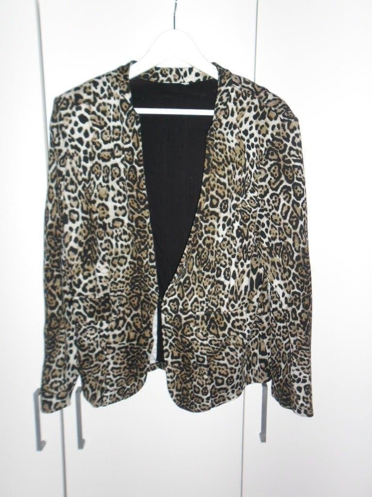 Miss Etam Panter Print Colbert Jasje Maat 46, Bruin, Maat 46/48 (XL) of groter, Ophalen of Verzenden, Zo goed als nieuw