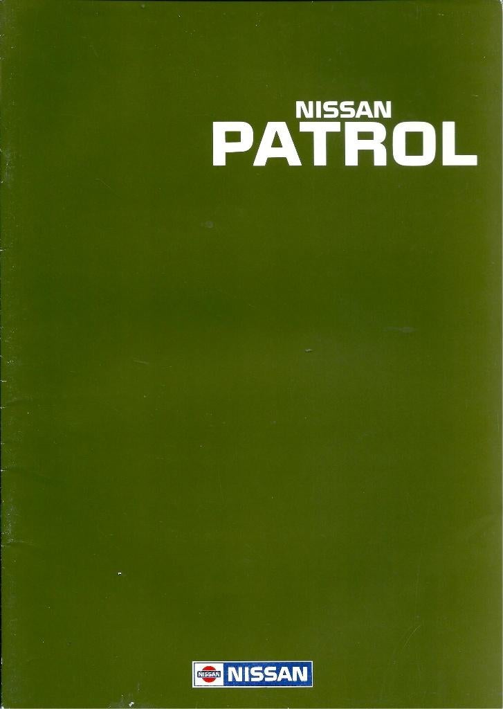Brochure Nissan Patrol R en GR 1989, Ophalen of Verzenden, Gelezen, Nissan