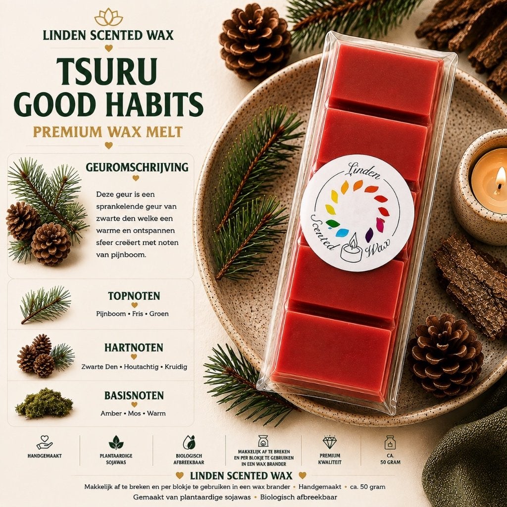 Waxmelts TSURU GOOD HABITS parfum geur rituals waxmelt, Overige merken, Ophalen of Verzenden, Kaars, Was