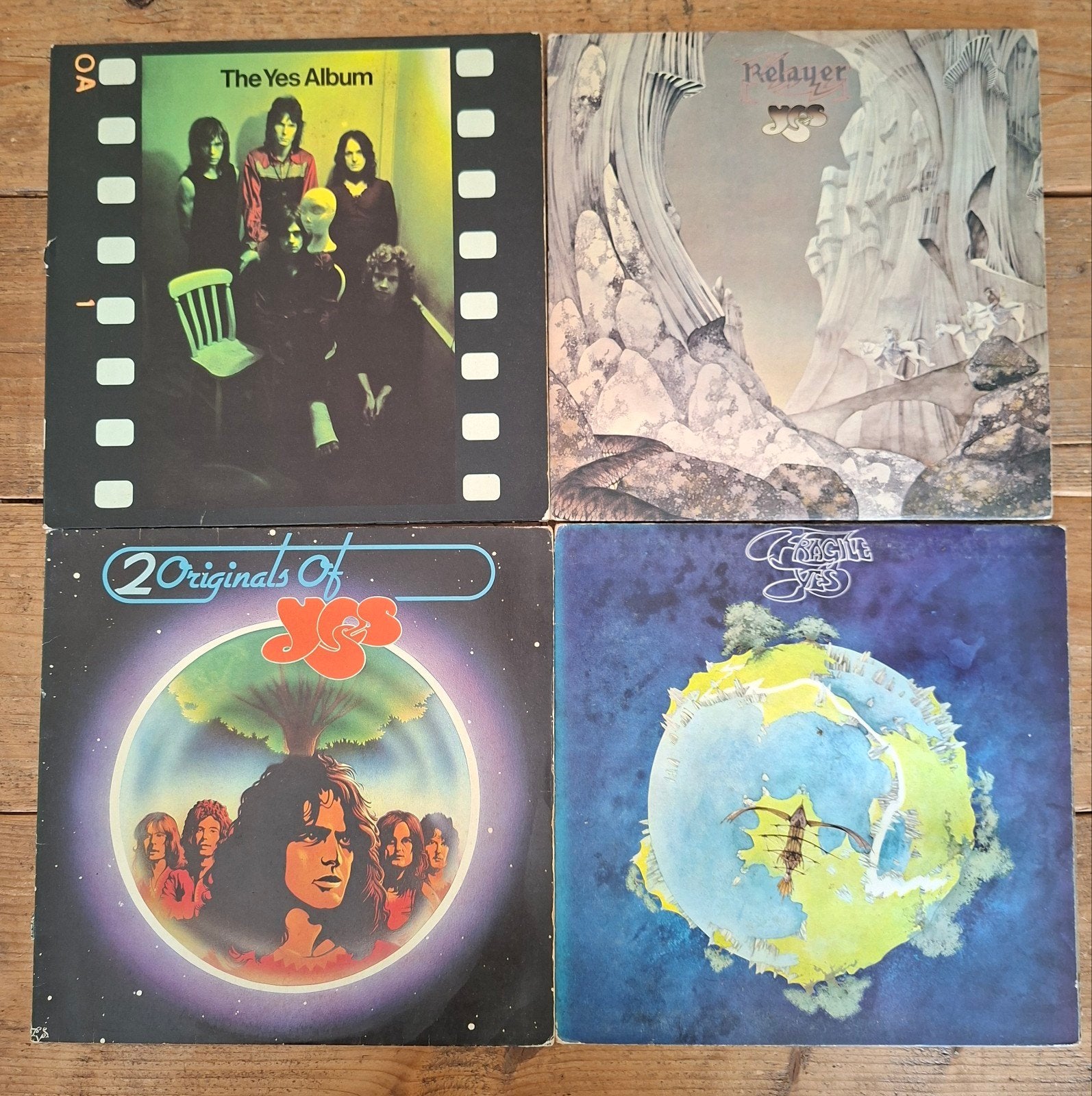 Yes LP collectie: Yes Album, Relayer, Fragile, 2 Original, LP, Rock, Gebruikt, Ophalen of Verzenden