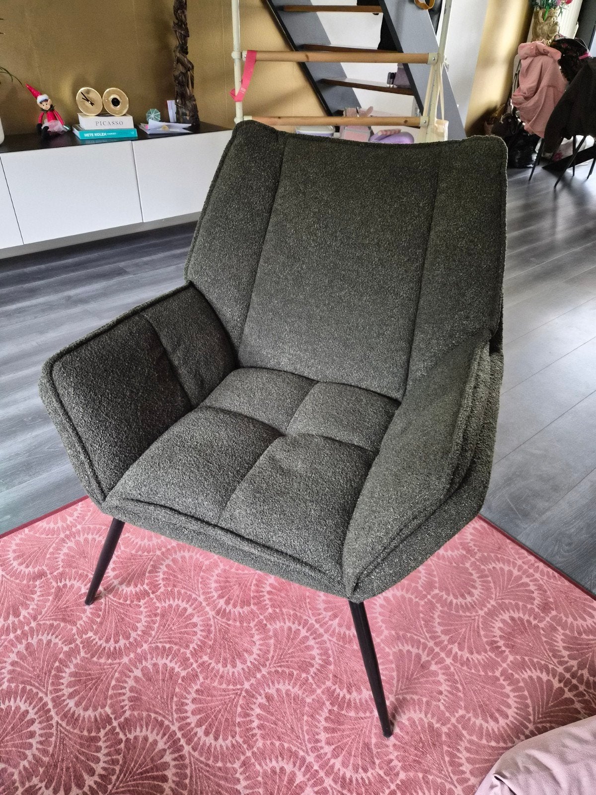 Fauteuil groen, Huis en Inrichting, Stoelen, Ophalen, Overige kleuren, Nieuw, Eén