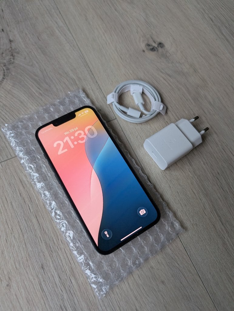 Apple iPhone 14 ZGAN 128GB 86% met accessoires €299, 128 GB, Zwart, Ophalen of Verzenden, Zo goed als nieuw