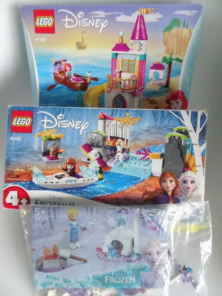 LEGO DISNEY 2 sets Frozen II en 1 set Kleine Zeemeermin, Lego, Overige typen, Inclusief accessoires, Ophalen of Verzenden