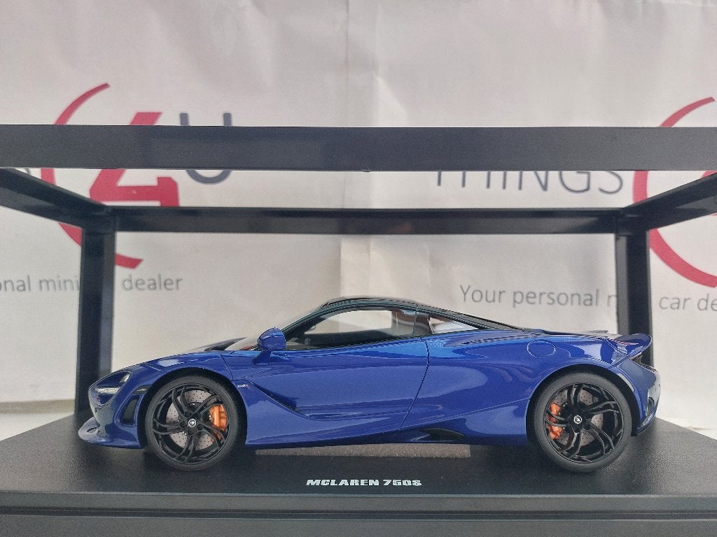 GT Spirit 1:18 McLaren 750S 2023 blauw metallic nieuw, Ophalen of Verzenden, Nieuw, Auto, Overige merken