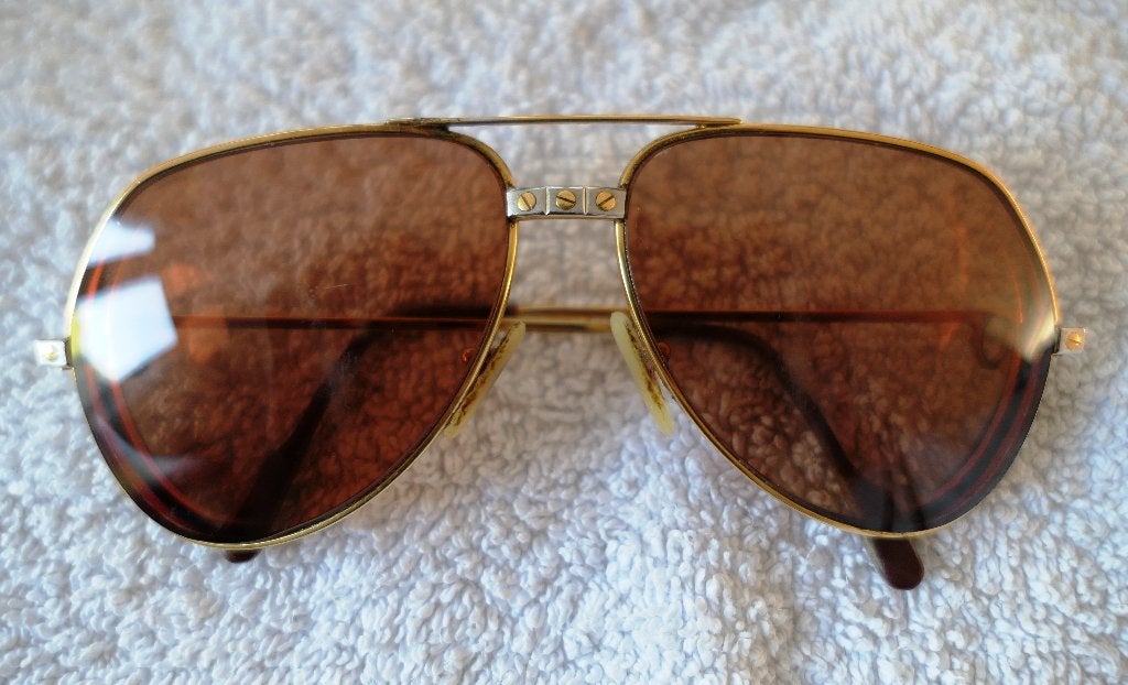 Originele Cartier Vendôme Santos Zonnebril - Maat 62-14, Overige merken, Gebruikt, Zonnebril, Overige kleuren