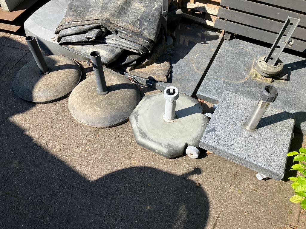 Diverse parasolvoeten, Ophalen, Gebruikt, Minder dan 1 meter, Parasolvoet