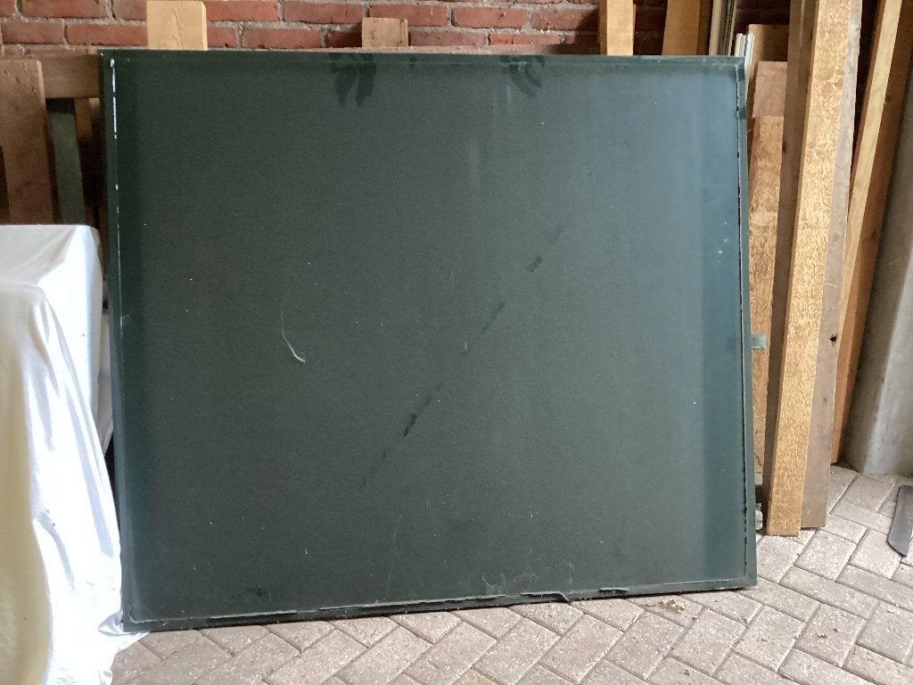 Trespa platen dik 6mm  groen, gelijmd op m’plex a € 40,00 ps, Ophalen, Gebruikt, Multiplex, Minder dan 20 mm