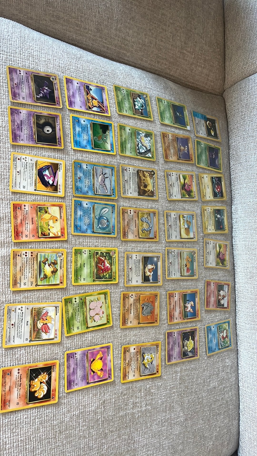 Vintage pokemon kaarten 1995 - 1998, Hobby en Vrije tijd, Verzamelkaartspellen | Pokémon, Ophalen of Verzenden, Zo goed als nieuw