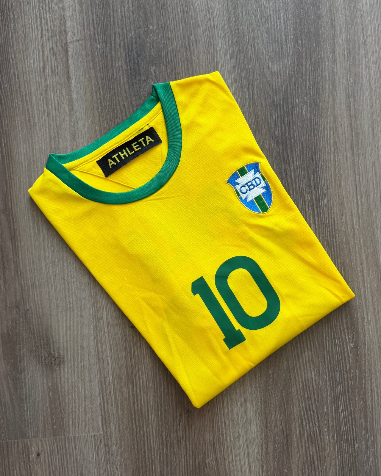 Braziliaans Elftal Voetbalshirt Pelé 10, Verzenden, Nieuw, Maat 52/54 (L), Geel