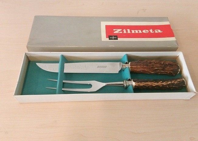 Gero Zilmeta vleesbestek, Antiek en Kunst, Antiek | Bestek, Ophalen of Verzenden