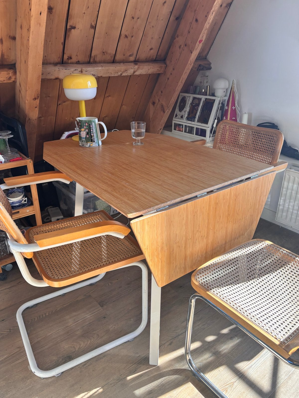Uitschuifbare IKEA eettafel, Ophalen, Gebruikt, 100 tot 150 cm, 50 tot 100 cm