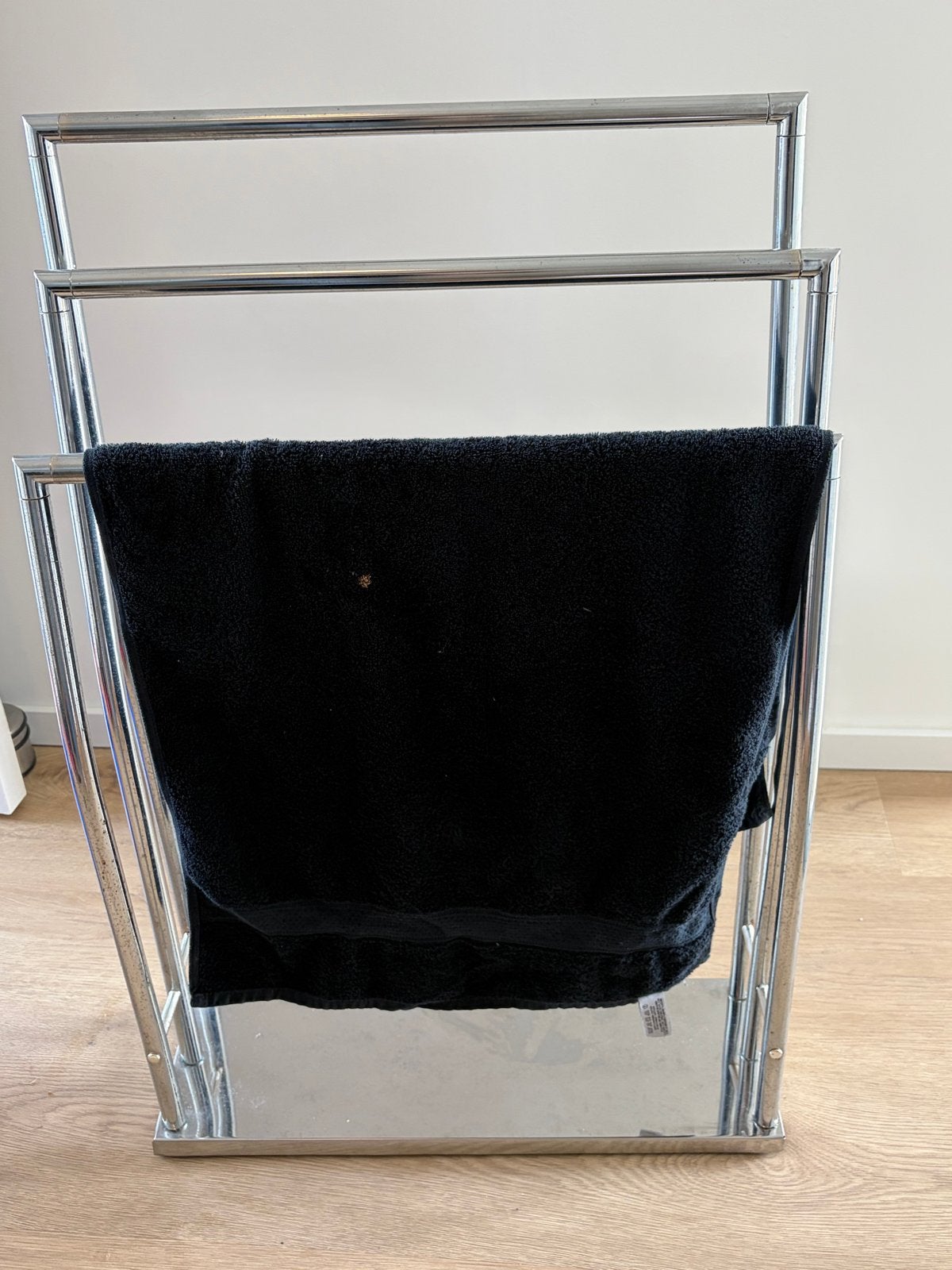 Verchroomd handdoekenrek voor badkamer, Ophalen, Gebruikt, Zilver, Handdoekenrek