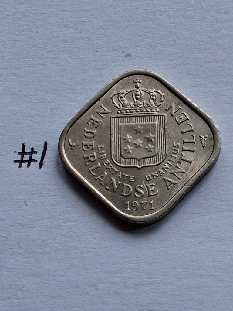 5 cent 1971 Nederlandse Antillen #1, Ophalen of Verzenden, Koningin Juliana, 5 cent, Losse munt