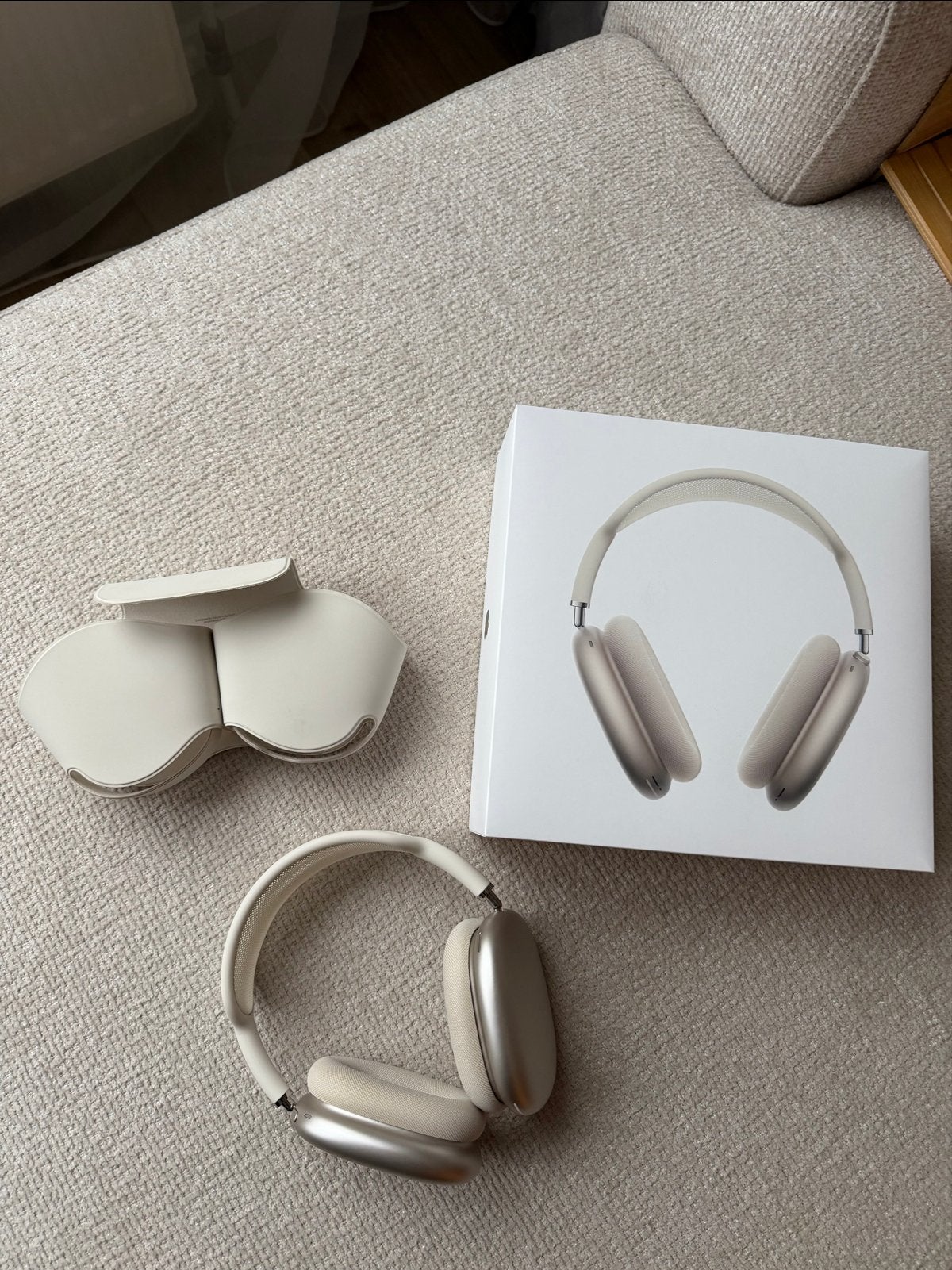 Apple AirPods Max USB-C Starlight (2024) - Zo goed als nieuw, Audio, Tv en Foto, Zilver, Bluetooth, Ophalen of Verzenden, Zo goed als nieuw