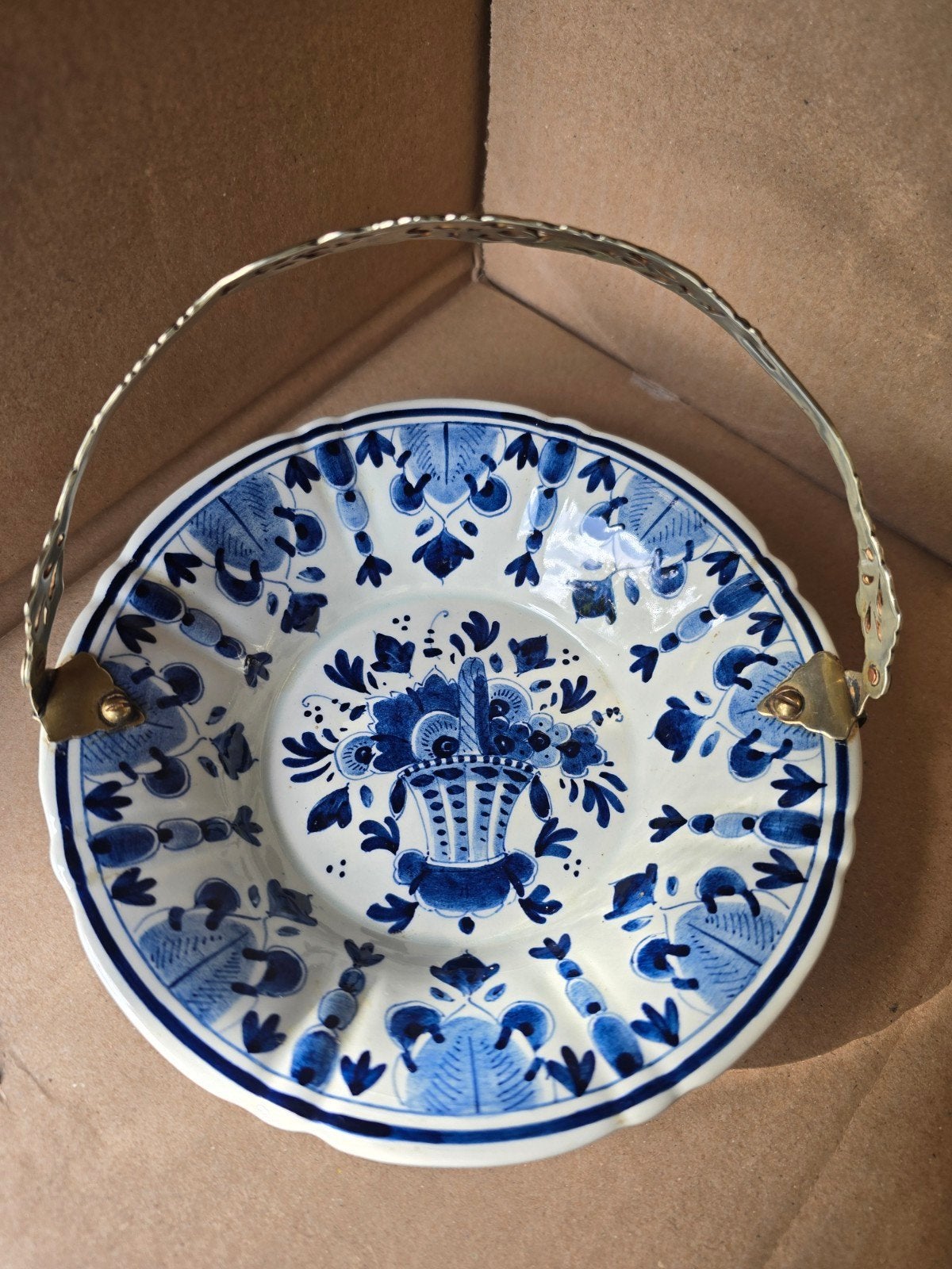 Delfts Blauw Schotel, met hengsel. fabriek-zenith, Ophalen of Verzenden