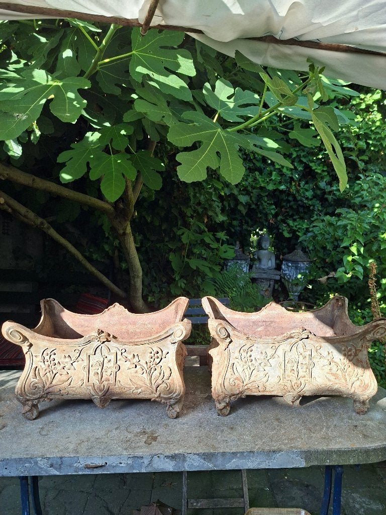 2 Antieke Jardinieres, Ophalen