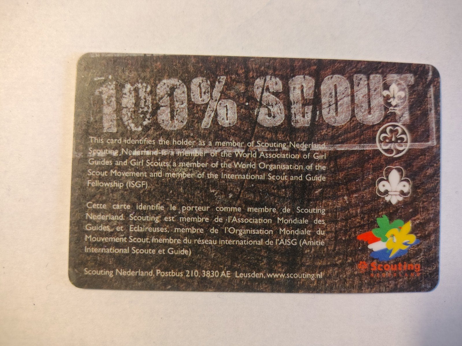 Scouting Scoutcard 2008, Ophalen of Verzenden, Gebruikt, Embleem, Speld of Insigne
