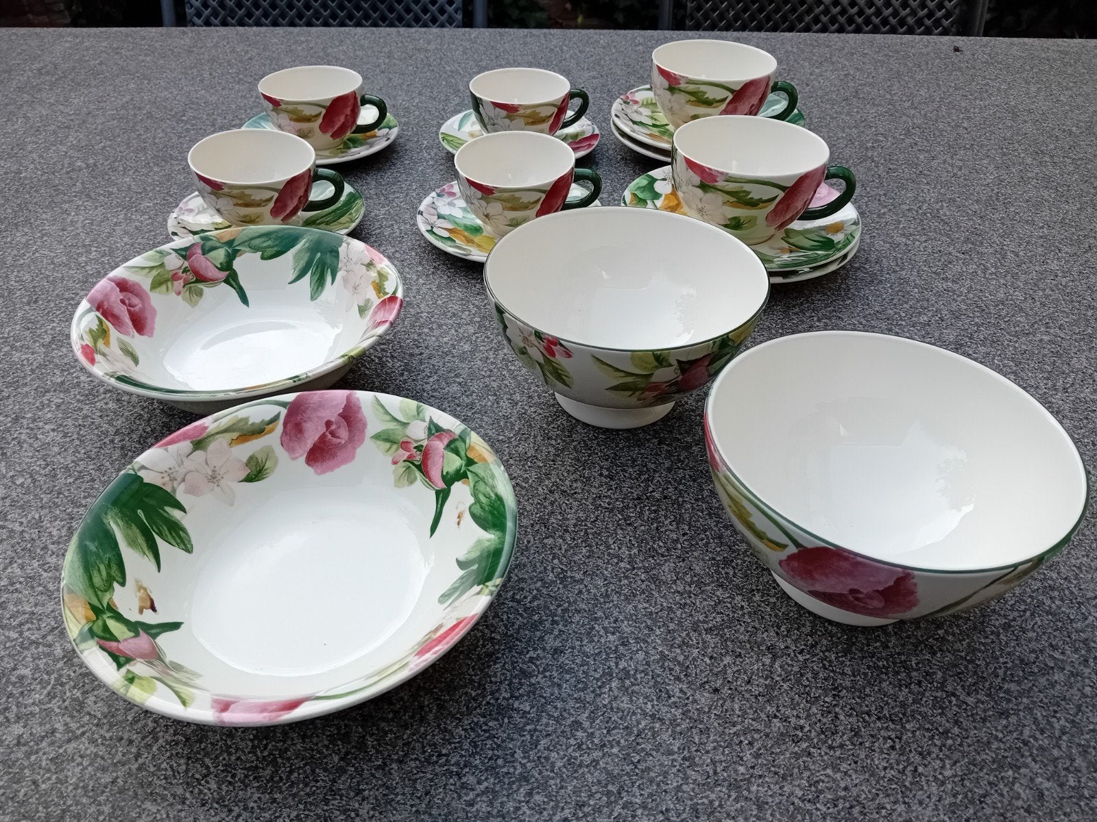 Gien Volupté Gien Volupte prachtig servies puntgaaf France, Ophalen of Verzenden, Zo goed als nieuw, Overige stijlen, Porselein