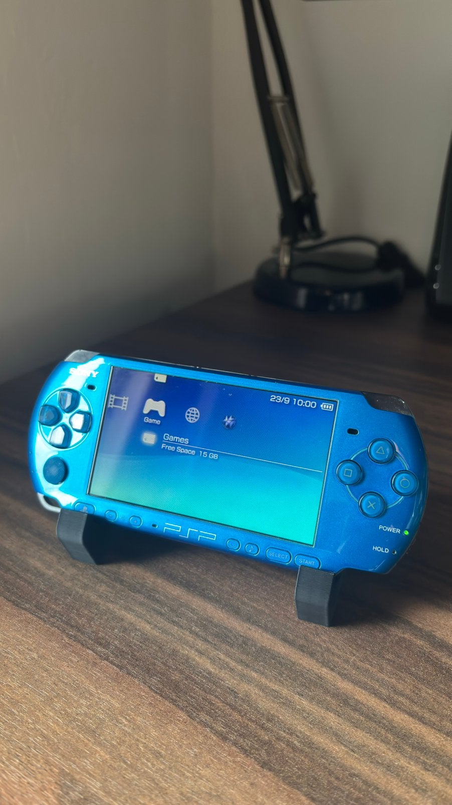Playstation Portable 3004 - Vibrant Blue, Spelcomputers en Games, Blauw, PSP 3000, Ophalen of Verzenden, Gebruikt