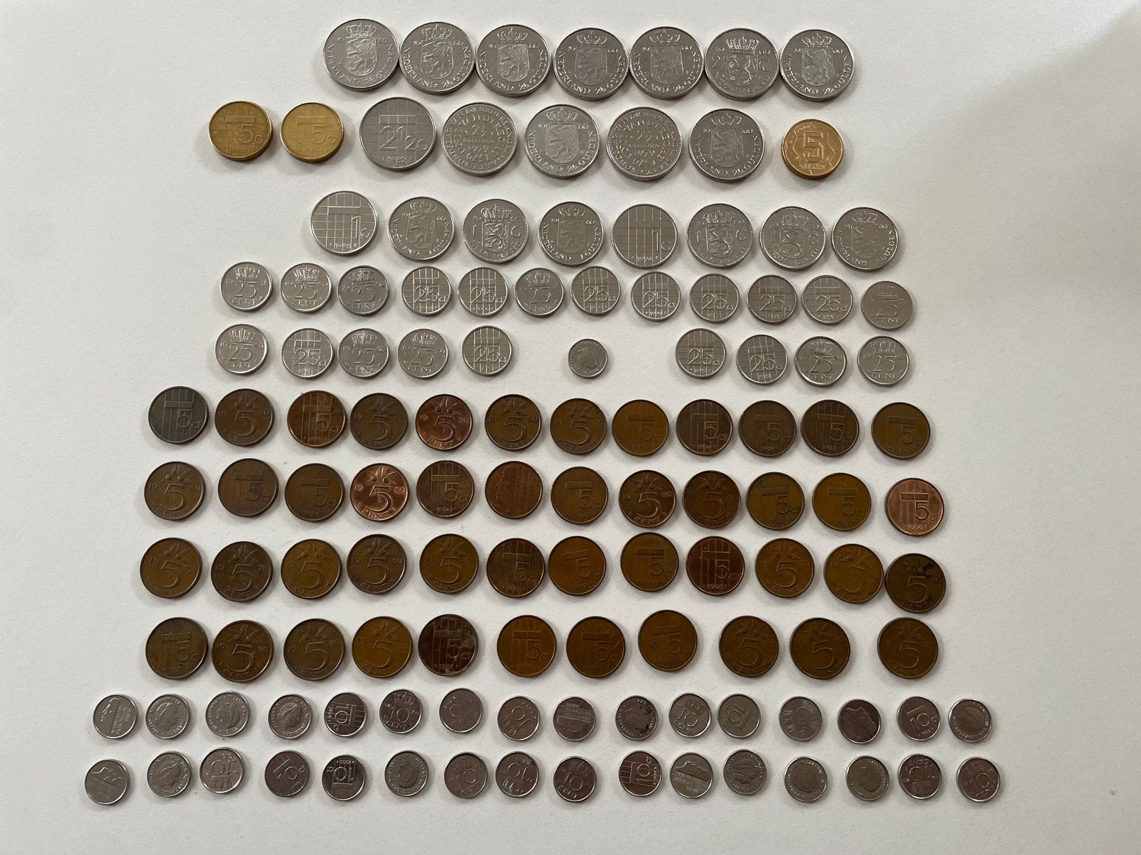 Verzameling munten (guldens), Postzegels en Munten, Munten | Nederland, Ophalen of Verzenden, Koningin Juliana, 50 gulden