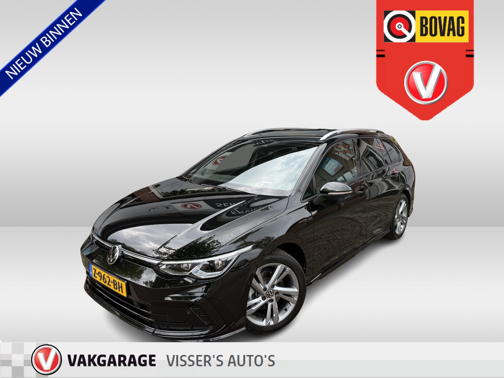 Volkswagen Golf Variant 1.5 eTSI R-Line Business | headup di, Euro 6, 4 cilinders, Zwart, Origineel Nederlands