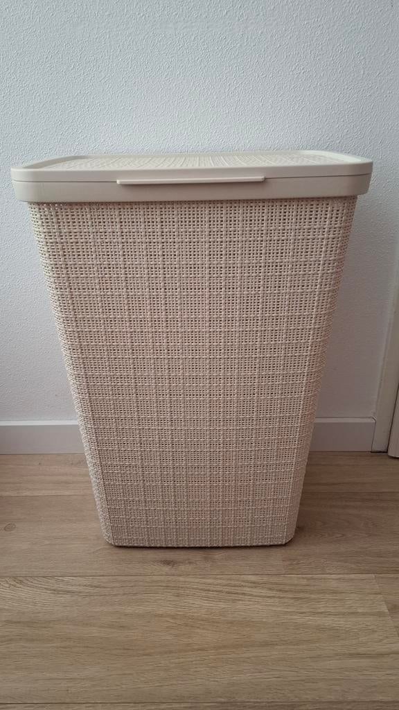 Curver Jute Wasmand Beige - Scharnierpuntje los, Huis en Inrichting, Ophalen, Gebruikt, Beige, Kunststof