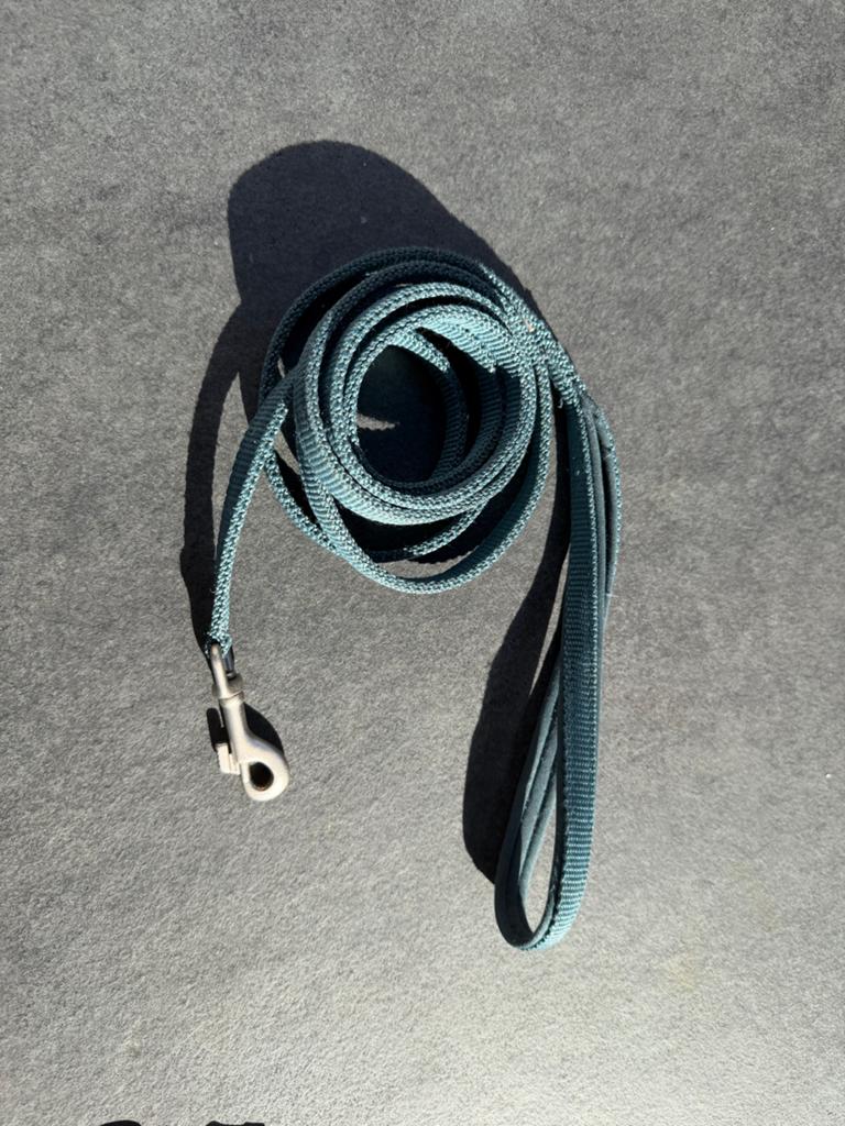 Trixie tuigje, halsband en uitlaatlijn - petrol - maat xs/s, Ophalen of Verzenden, Zo goed als nieuw, Hondenriem