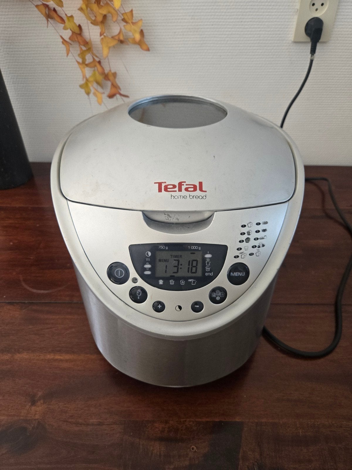 Tefal Home Bread Broodbakmachine - Vers Brood Thuis, Gebruikt, Kijkvenster, 800 tot 1200 gram deeg, Ophalen