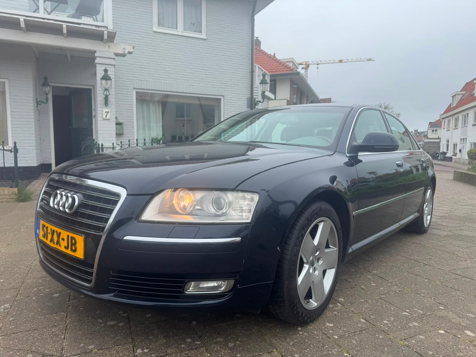 Audi A8 4.2 257KW Quattro AUT / leer top auto!!!, Auto's, Audi, Automaat, 8 cilinders, Blauw, Skiluik