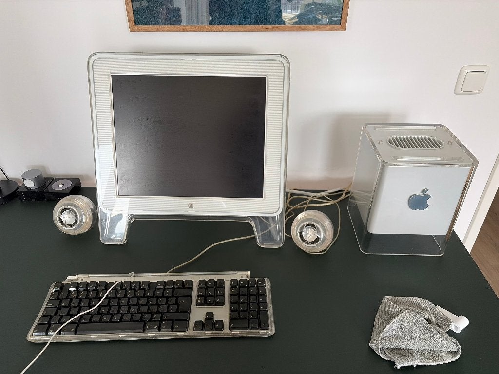 Apple Power Mac G4 Cube Met 15" Studio Display, Computers en Software, Ophalen of Verzenden, IMac, Minder dan 2 Ghz