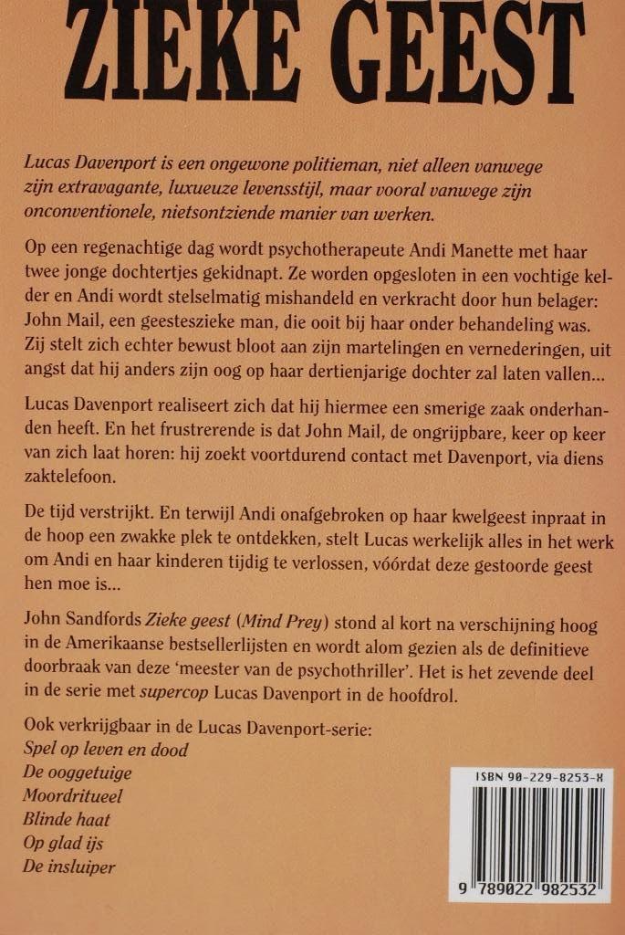 Zieke geest - John Sandford {1996}, Verzenden, Zo goed als nieuw