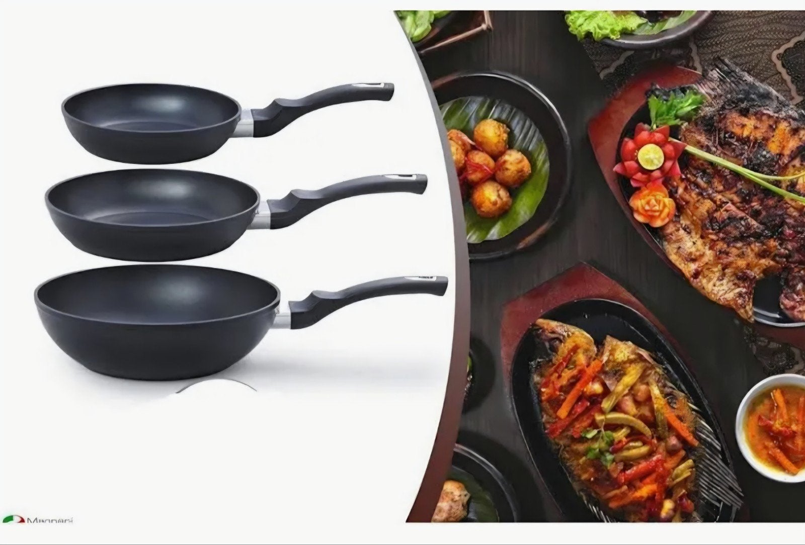 Magnani 3- delige pannenset nieuw in verpakking, Ophalen of Verzenden, Nieuw, Overige typen, Overige merken