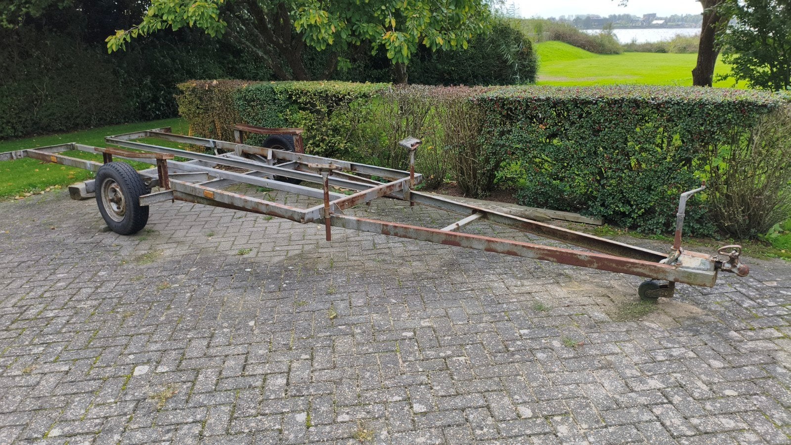 Stallingstrailer voor boten tot ca. 5,5 meter lengte, Ophalen, Gebruikt, Overige typen, Zeilboot of Motorboot