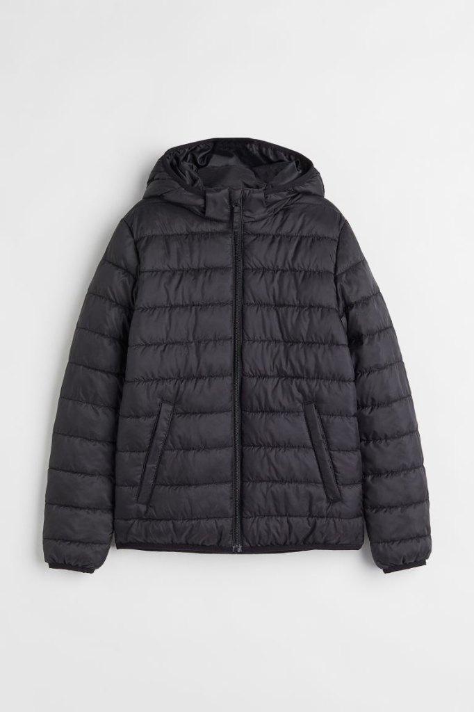 H&M zwarte lichtgewicht pufferjack jas jack maat 170, H&M, Nieuw, Ophalen of Verzenden, Jongen