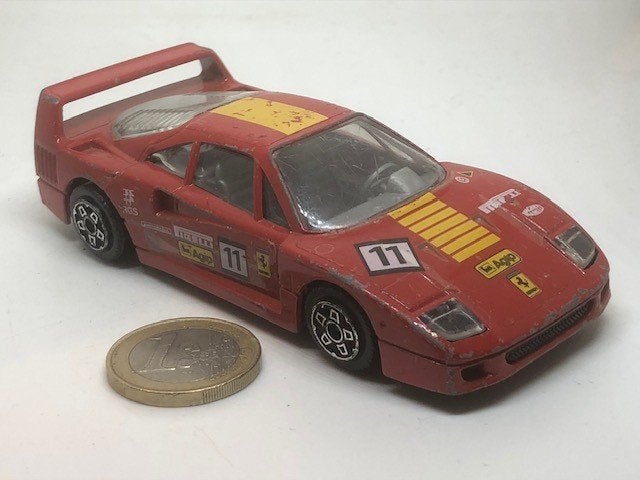 Ferrari F40 Rood, Bburago (S), Hobby en Vrije tijd, Modelauto's | 1:43, Ophalen of Verzenden, Gebruikt, Auto, Overige merken