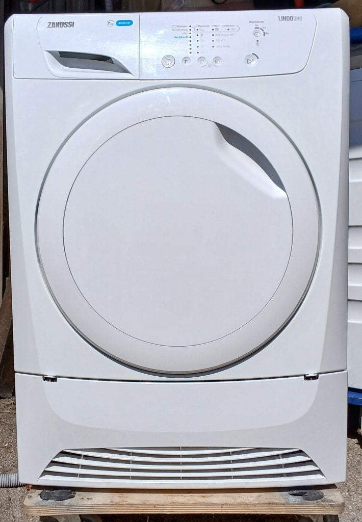 zanussi condensdroger, Ophalen, 6 tot 8 kg, Gebruikt, Anti-kreukfase