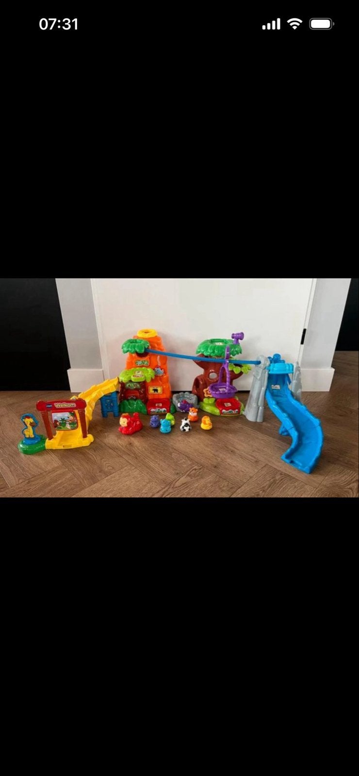 VTech Toet Toet Auto's Jungle Speelset met Dieren, Ophalen, Zo goed als nieuw, Overige typen, Met geluid