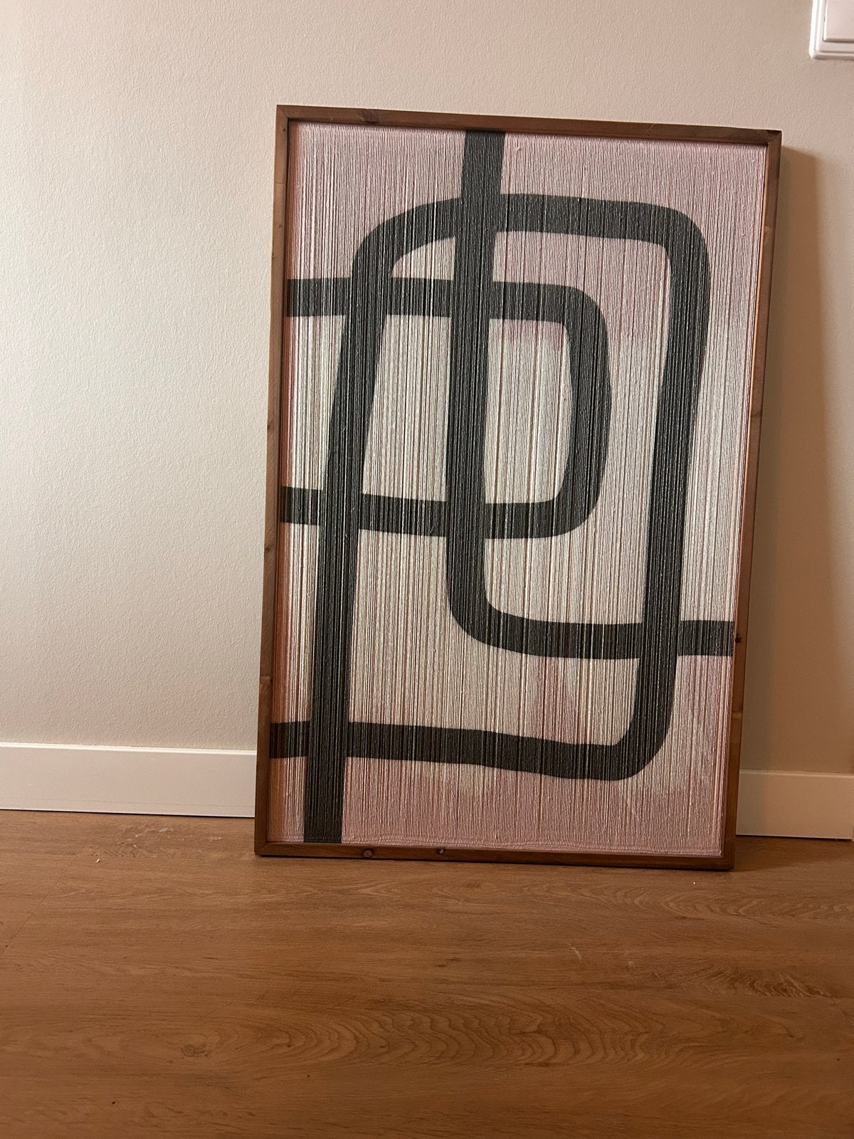 By-Boo Yoko Geweven Schilderij Beige/Groen, Ophalen