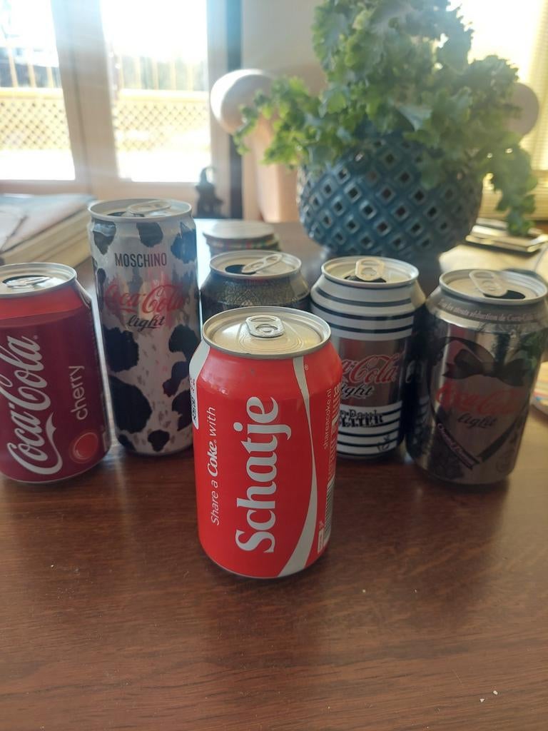 Coca-Cola verzameling blikjes - diverse edities, Ophalen of Verzenden, Gebruikt, Gebruiksvoorwerp