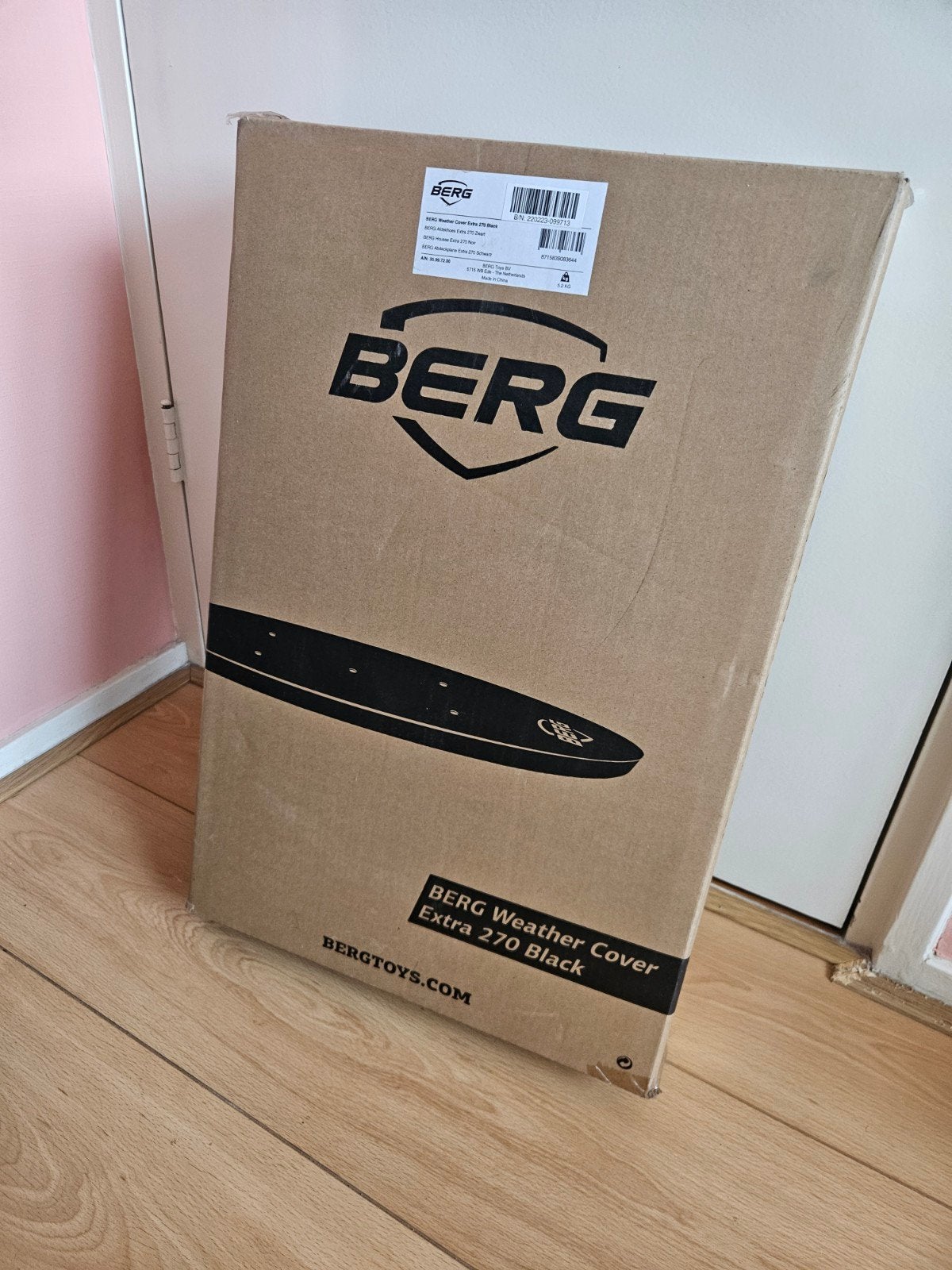 BERG Regenhoes Trampoline Extra 270 Zwart, Kinderen en Baby's, Speelgoed | Buiten | Trampolines, Ophalen