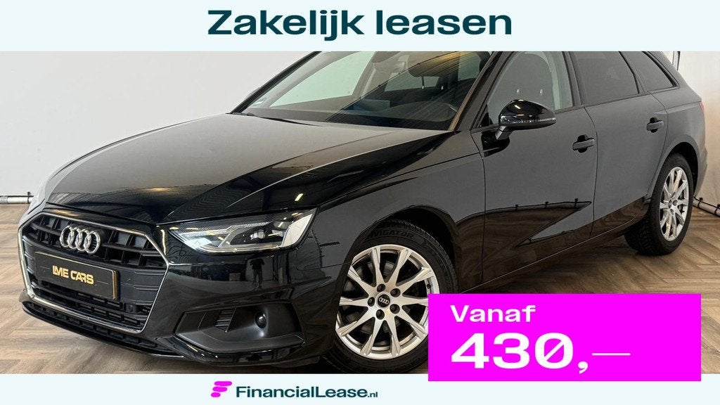 Audi A4 Avant 35 TFSI S edition|WEINIG KM|AUTOMAAT|INRUIL MO, Stof, Gebruikt, 4 cilinders, Zwart